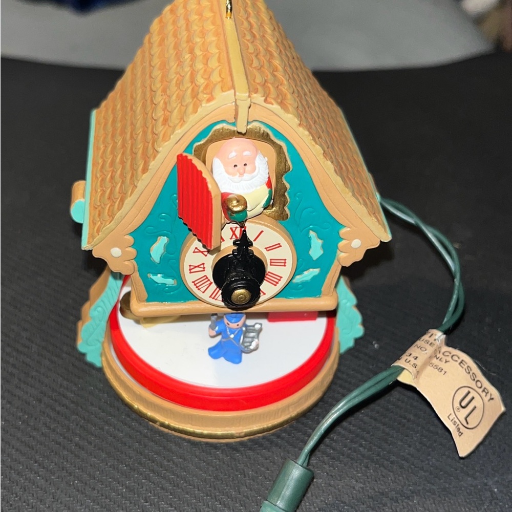 Hallmark Enchanted Clock Magic Light And Motion 1992 Ornament Vintage